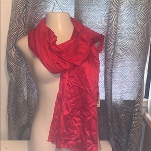 Max studio red scarf one size NWT
